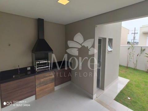 LOCAÇÃO de Lindo Sobrado de Alto Padrão, com 3 Suítes, Cozinha Planejada, Sala Ampla, Quintal com Linda Área Gourmet no Condomínio Rela Park Sumaré/SP